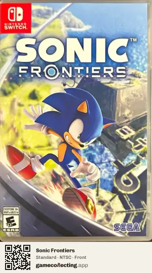 Sonic Frontiers Nintendo Switch, NTSC box front