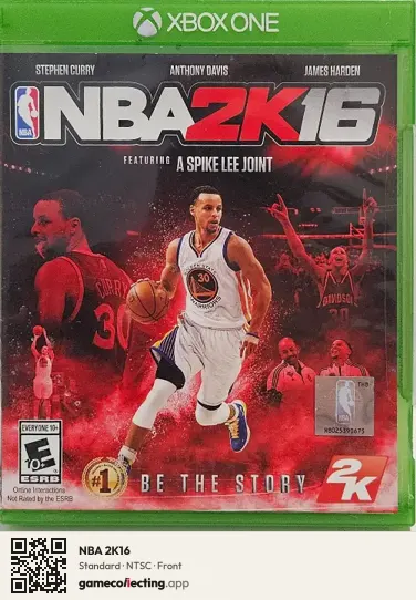 NBA 2K16 Xbox One, NTSC box front