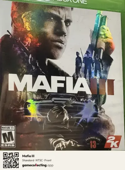 Mafia III Xbox One, NTSC box front