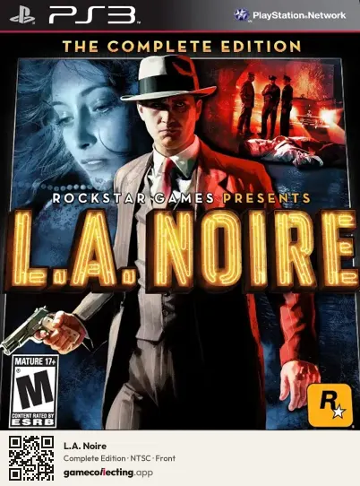 L.A. Noire PlayStation 3, NTSC box front