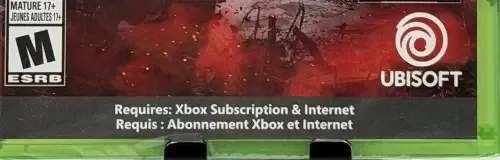Tom Clancy's Rainbow Six Siege, the ESRB box on its front
