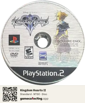 Kingdom Hearts II PlayStation 2, NTSC disc