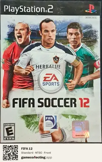 FIFA 12 PlayStation 2, NTSC box front