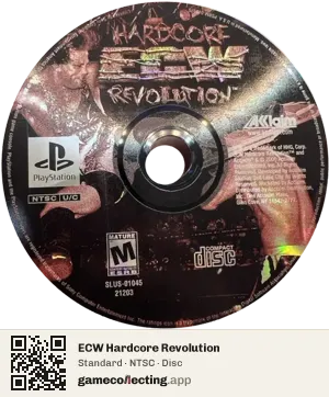 ECW Hardcore Revolution PlayStation, NTSC disc
