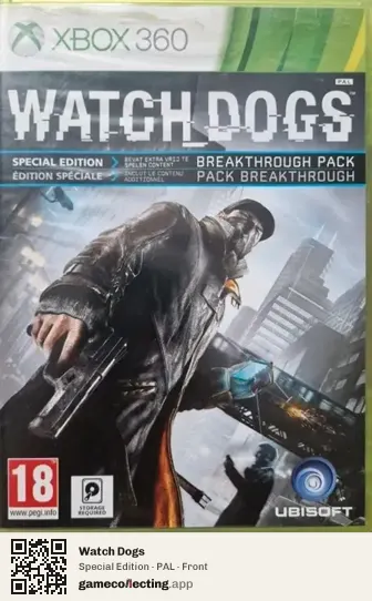 Watch Dogs Xbox 360, PAL box front