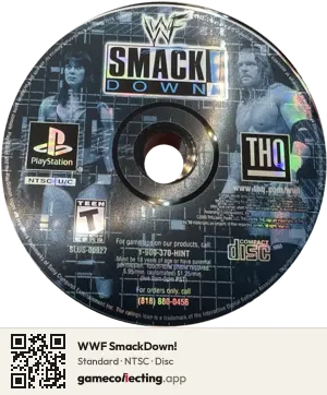 WWF SmackDown! PlayStation, NTSC disc