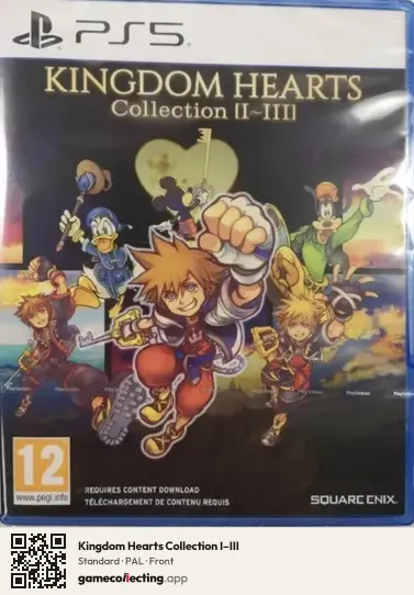 Kingdom Hearts Collection I–III PlayStation 5, PAL box front