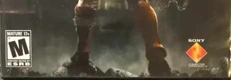 God of War II, the ESRB box on its front