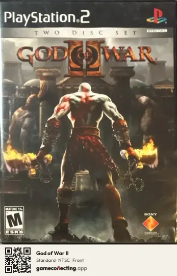 God of War II PlayStation 2, NTSC box front