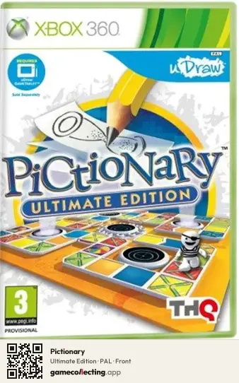 Pictionary Xbox 360, PAL box front