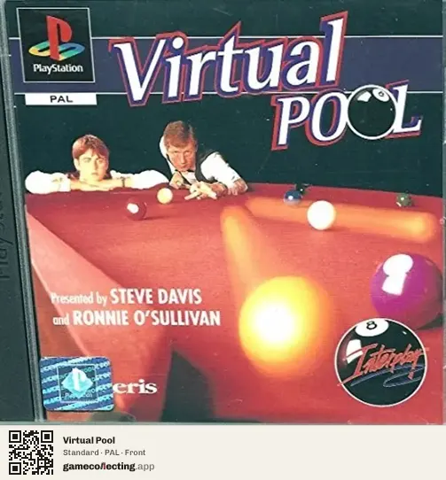 Virtual Pool PlayStation, PAL box front