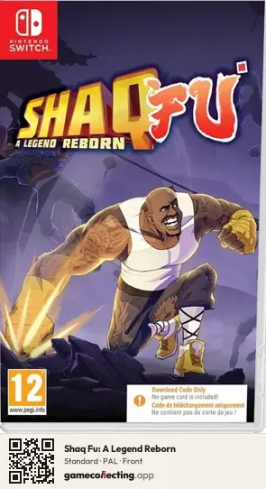 Shaq Fu: A Legend Reborn Nintendo Switch, PAL box front