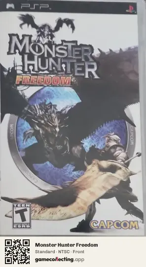 Monster Hunter Freedom PlayStation Portable, NTSC box front