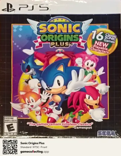 Sonic Origins Plus PlayStation 5, NTSC box front