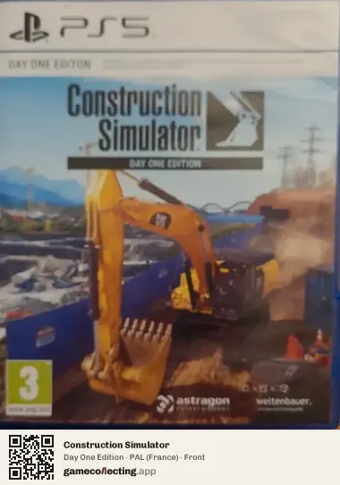 Construction Simulator PlayStation 5, France box front