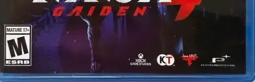 Ninja Gaiden 4, the ESRB box on its front