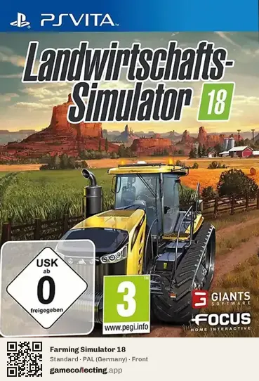 Farming Simulator 18 PlayStation Vita, Germany box front
