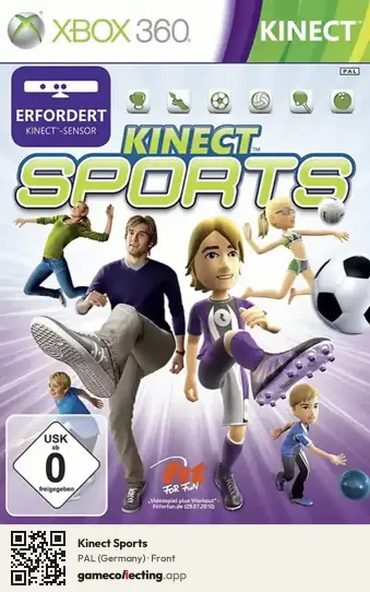 Kinect Sports Xbox 360, Germany box front