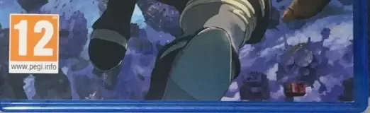 Gravity Rush 2, the PEGI square on its front