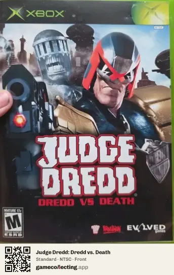Judge Dredd: Dredd vs. Death Xbox, NTSC box front