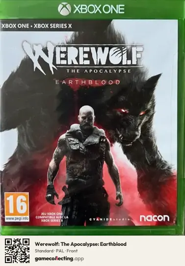 Werewolf: The Apocalypse: Earthblood Xbox One, PAL box front
