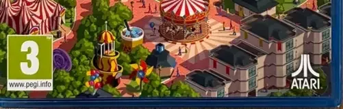 RollerCoaster Tycoon Adventures, the USK square on its front