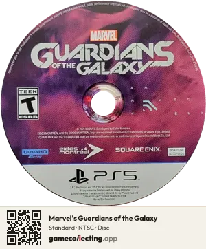 Marvel's Guardians of the Galaxy PlayStation 5, NTSC disc