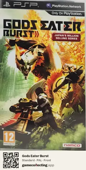 Gods Eater Burst PlayStation Portable, PAL box front