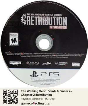 The Walking Dead: Saints & Sinners - Chapter 2: Retribution PlayStation 5, NTSC disc