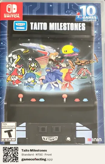 Taito Milestones Nintendo Switch, NTSC box front