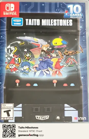 Taito Milestones Nintendo Switch, NTSC box front