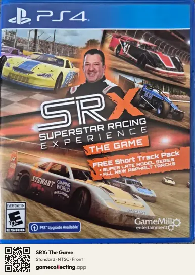 SRX: The Game PlayStation 4, NTSC box front