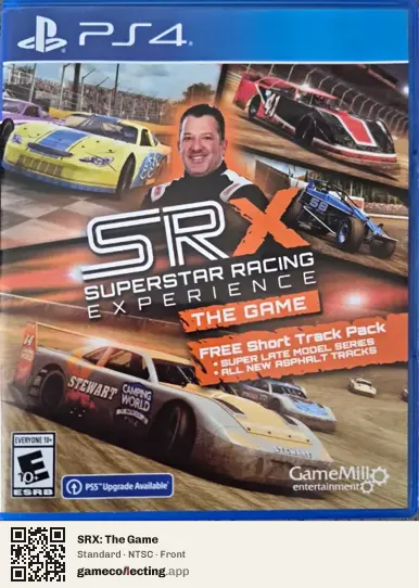 SRX: The Game PlayStation 4, NTSC box front