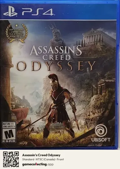 Assassin's Creed Odyssey PlayStation 4, Canada box front