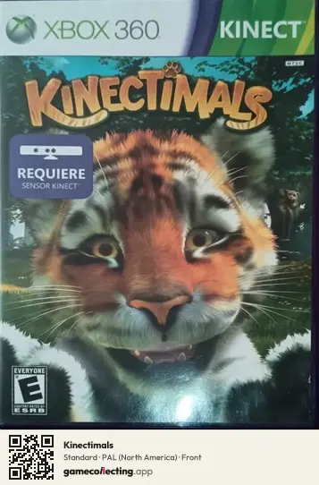 Kinectimals Xbox 360, North America box front