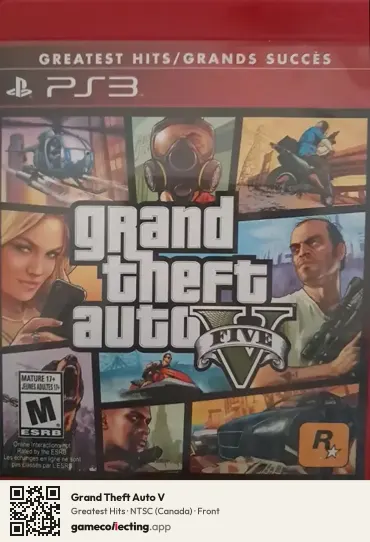 Grand Theft Auto V PlayStation 3, Canada box front