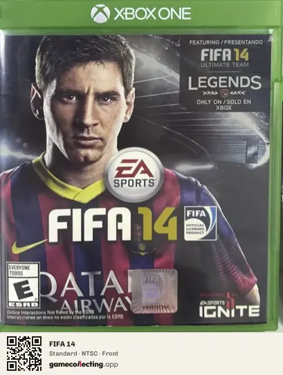 FIFA 14 Xbox One, NTSC box front
