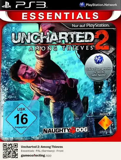 Uncharted 2: Among Thieves PlayStation 3, Germany box front