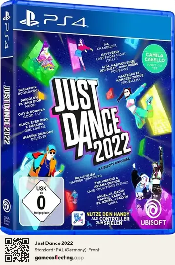Just Dance 2022 PlayStation 4, Germany box front