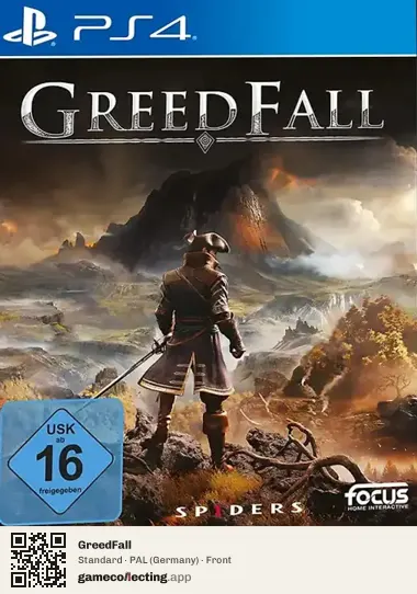 GreedFall PlayStation 4, Germany box front