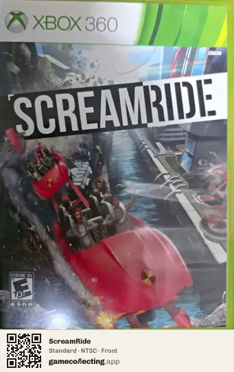 ScreamRide Xbox 360, NTSC box front