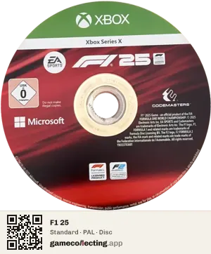 F1 25 Xbox Series X, PAL disc