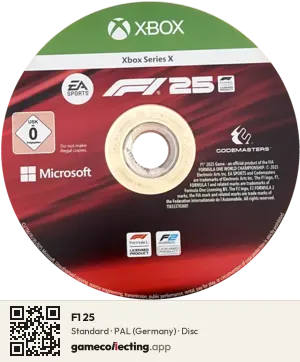 F1 25 Xbox Series X, PAL disc