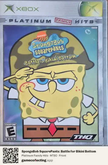 SpongeBob SquarePants: Battle for Bikini Bottom Xbox, NTSC box front