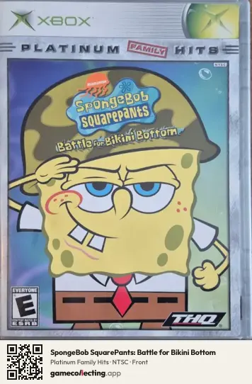 SpongeBob SquarePants: Battle for Bikini Bottom Xbox, NTSC box front