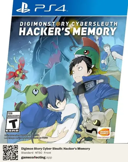 Digimon Story Cyber Sleuth: Hacker's Memory PlayStation 4, NTSC box front
