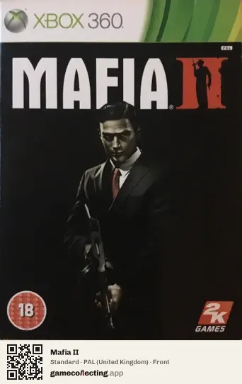 Mafia II Xbox 360, United Kingdom box front