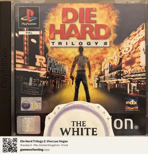 Die Hard Trilogy 2: Viva Las Vegas PlayStation, United Kingdom box front
