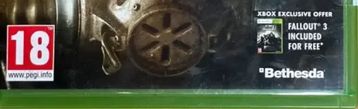 Fallout 4, the PEGI square on its front