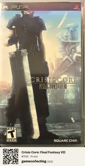 Crisis Core: Final Fantasy VII PlayStation Portable, NTSC box front